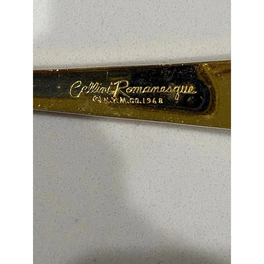 Vintage 1968 Cellini‎ Romanesque Flatware Set – 17 Pc Gold– NYM Co. Roses Floral
